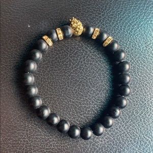 Natural Black Stone Bracelet